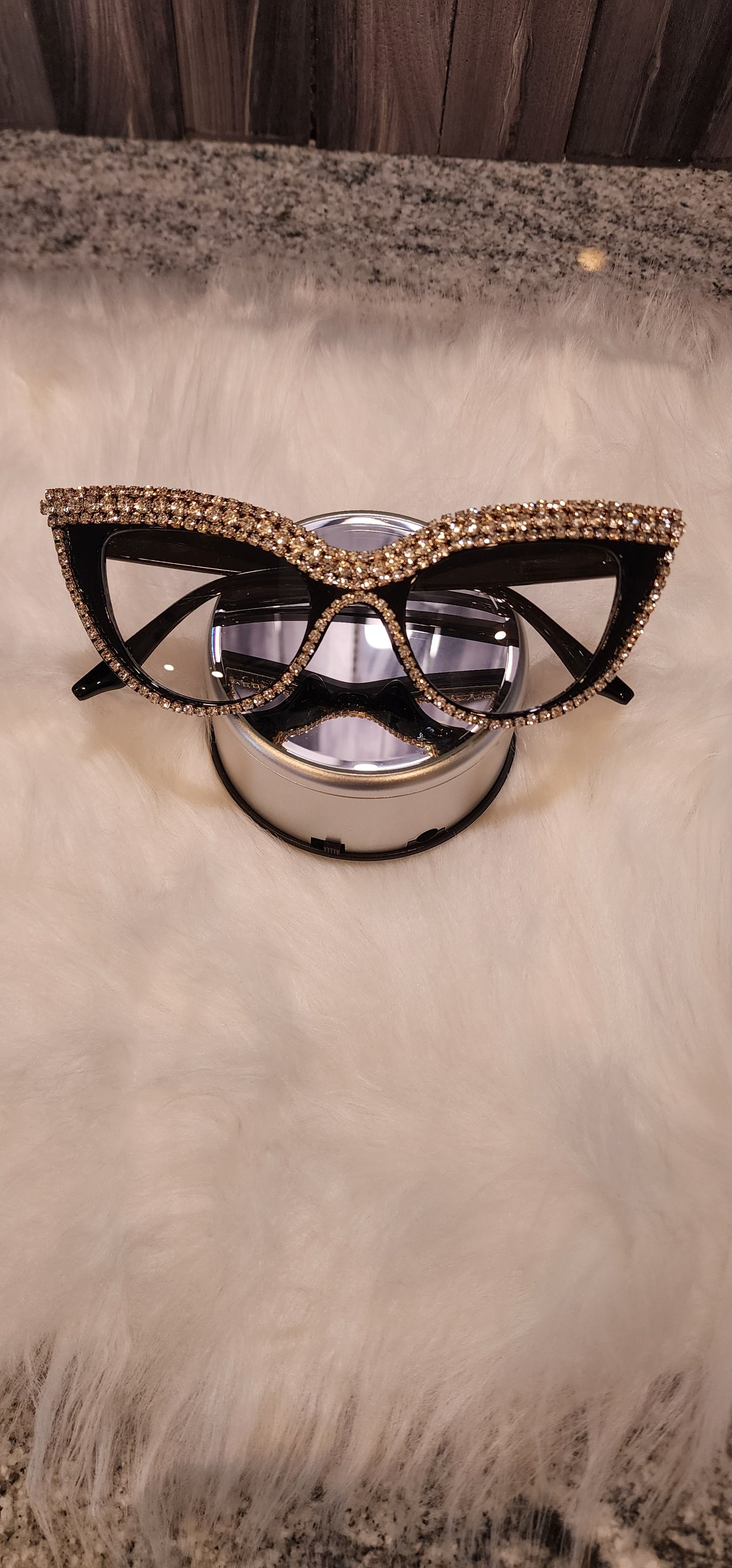 Blinged out glasses